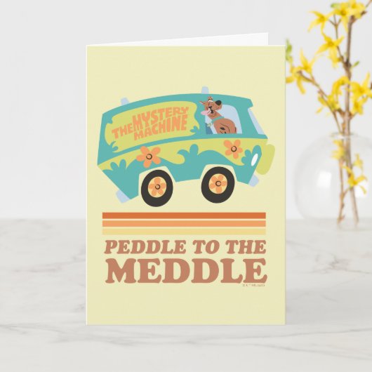 Scooby-Doo Mystery Machine "Peddle to the Meddle" Karte (Gelbe Blume)