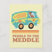 Scooby-Doo Mystery Machine "Peddle to the Meddle" Postkarte (Vorderseite)