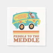 Scooby-Doo Mystery Machine "Peddle to the Meddle" Serviette (Vorderseite)