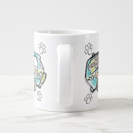Scooby-Doo | Mystery Machine Sketch Jumbo-Tasse (Rückseite)