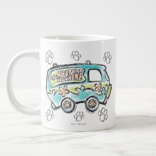 Scooby-Doo Mystery Machine Sketch Jumbo-Tasse