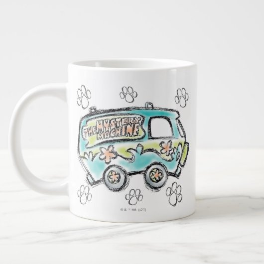 Scooby-Doo | Mystery Machine Sketch Jumbo-Tasse (Links)