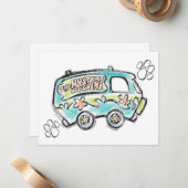 Scooby-Doo | Mystery Machine Sketch Mitteilungskarte (Vorderseite/Rückseite Beispiel)