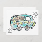 Scooby-Doo | Mystery Machine Sketch Mitteilungskarte (Vorne/Hinten)
