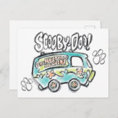 Scooby-Doo | Mystery Machine Sketch Postkarte (Vorne/Hinten)