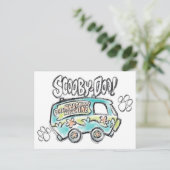 Scooby-Doo | Mystery Machine Sketch Postkarte (Stehend Vorderseite)