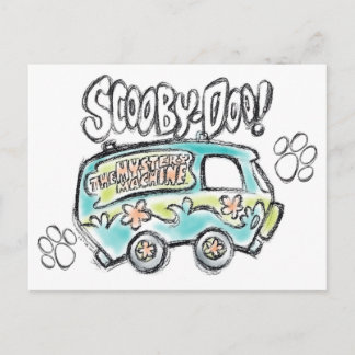 Scooby-Doo | Mystery Machine Sketch Postkarte