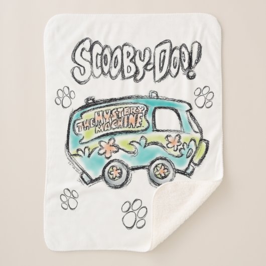 Scooby-Doo | Mystery Machine Sketch Sherpadecke (Vorderseite)