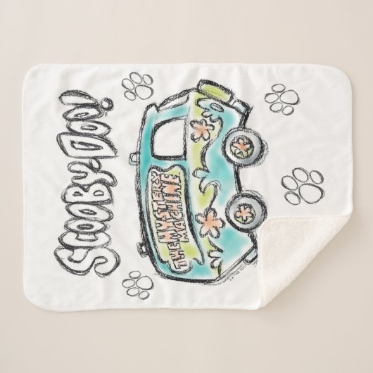 Scooby-Doo | Mystery Machine Sketch Sherpadecke (Vorderseite (Horizontal))
