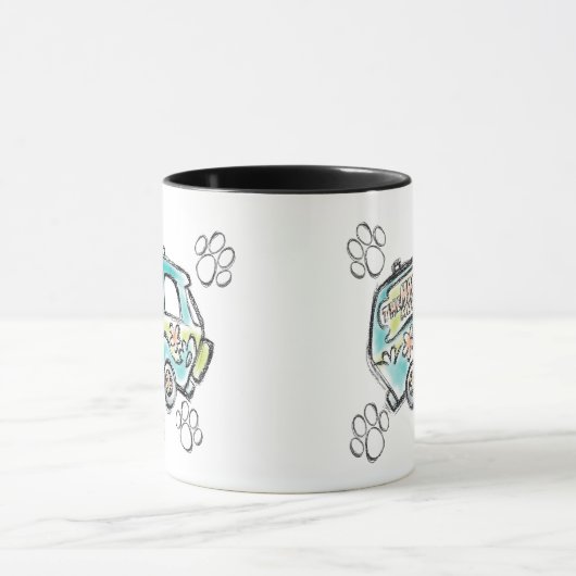 Scooby-Doo | Mystery Machine Sketch Tasse (Zentrum)
