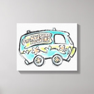 Scooby-Doo Mystery Machine Skizze Leinwanddruck