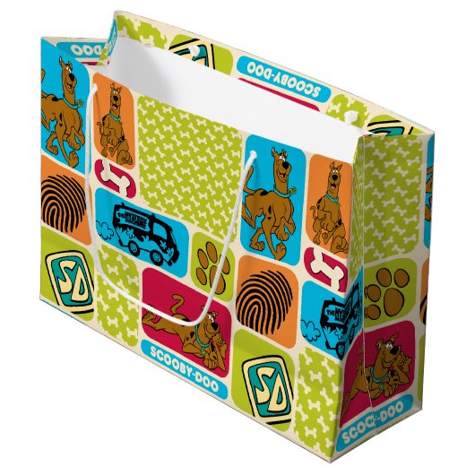 Scooby-Doo-Mystery-Muster Große Geschenktüte (Vorderseite Schrägansicht)