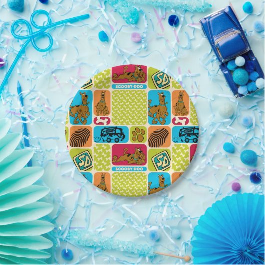 Scooby-Doo-Mystery-Muster Pappteller (Party)