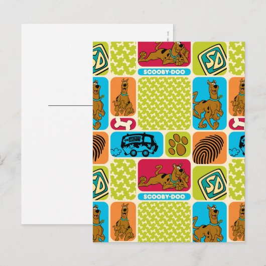 Scooby-Doo-Mystery-Muster Postkarte (Vorne/Hinten)