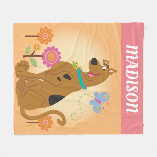 Scooby-Doo nach Butterfly Fleecedecke (Vorderseite (Horizontal))