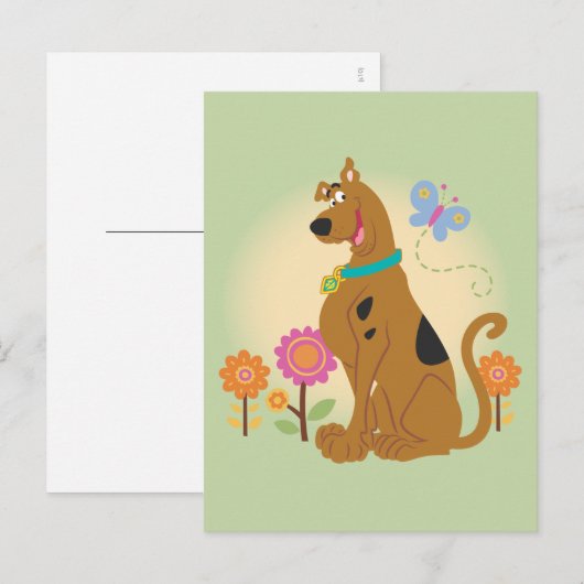Scooby-Doo nach Butterfly Postkarte (Vorne/Hinten)