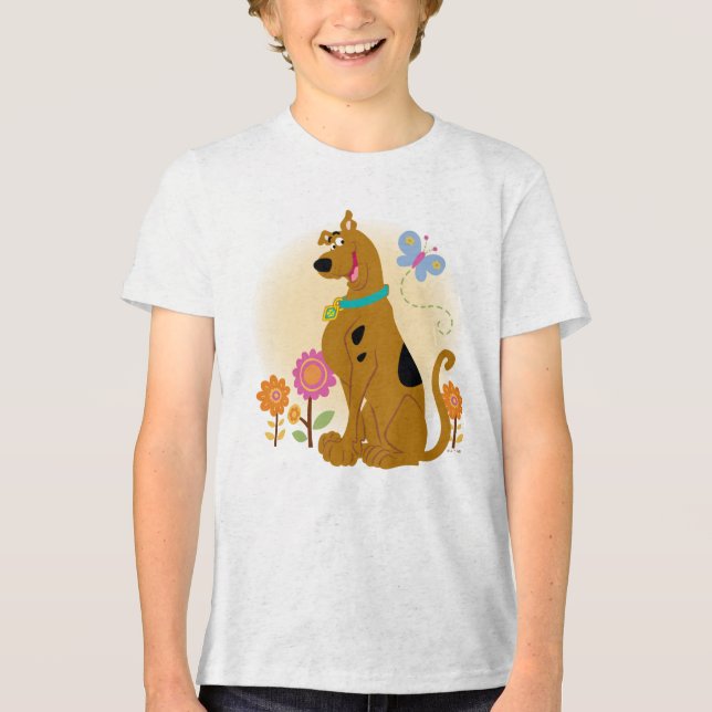 Scooby-Doo nach Butterfly Tri-Blend Shirt (Vorderseite)