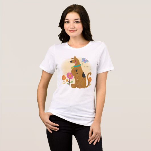 Scooby-Doo nach Butterfly Tri-Blend Shirt (Vorderseite voll)