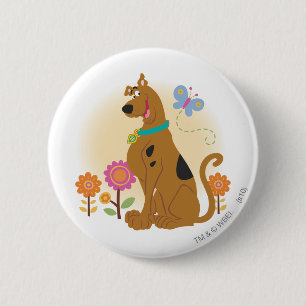Scooby-Doo nach Schmetterling Button