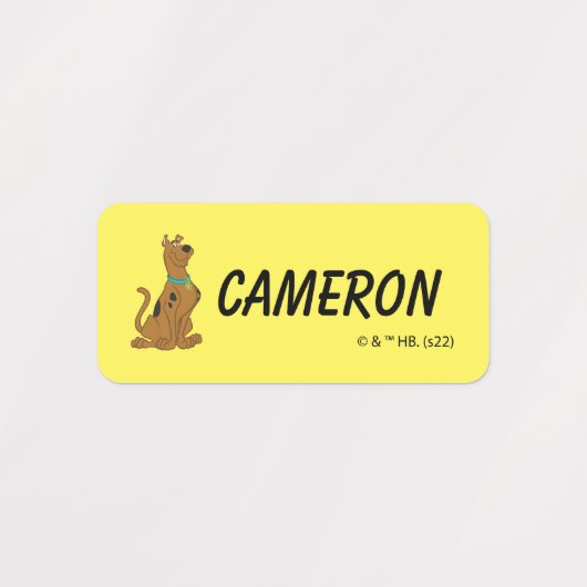 Scooby-Doo Niedlicher als Niedlich Etiketten (Design 2)