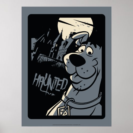 Scooby-Doo Noir Spuk Mansion Graphic Poster (Vorne)