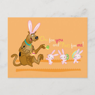 Scooby-Doo "One for You, Two for Me" Osterfeier Postkarte
