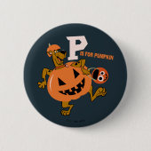 Scooby-Doo | P ist für Pumpkin Button (Vorderseite)