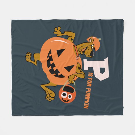 Scooby-Doo | P ist für Pumpkin Fleecedecke (Vorderseite (Horizontal))