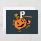 Scooby-Doo | P ist für Pumpkin Postkarte (Vorne/Hinten)