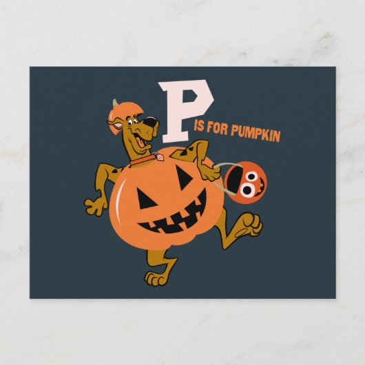 Scooby-Doo | P ist für Pumpkin Postkarte (Vorderseite)