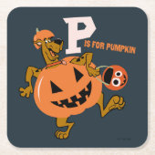 Scooby-Doo | P ist für Pumpkin Rechteckiger Pappuntersetzer (Vorderseite)