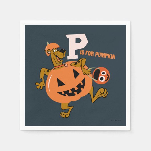 Scooby-Doo | P ist für Pumpkin Serviette (Vorderseite)
