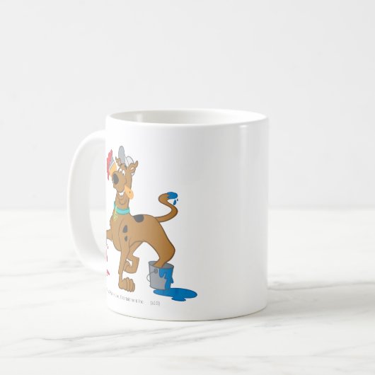Scooby-Doo Paints Kaffeetasse (Vorderseite Links)