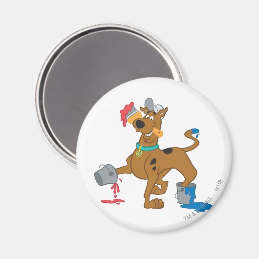 Scooby-Doo Paints Magnet (Vorderseite/Rückseite)