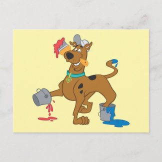 Scooby-Doo Paints Postkarte