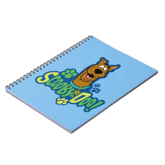 Scooby-Doo Paw Print Character Abzeichen Notizblock (Linke Seite)