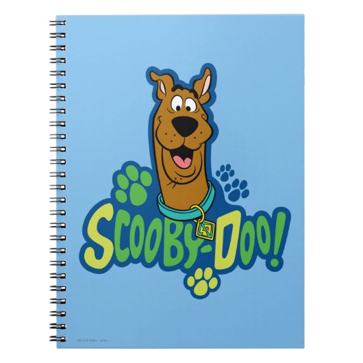 Scooby-Doo Paw Print Character Abzeichen Notizblock (Vorderseite)