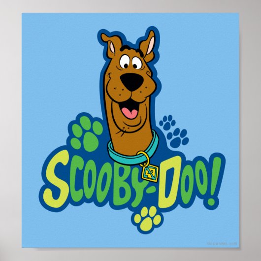 Scooby-Doo Paw Print Character Abzeichen Poster (Vorne)