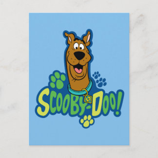 Scooby-Doo Paw Print Character Abzeichen Postkarte