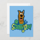 Scooby-Doo Paw Print Character Abzeichen Postkarte (Vorne/Hinten)