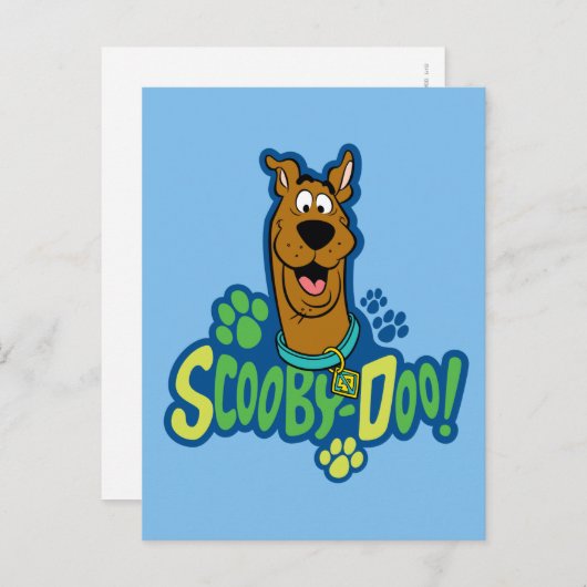Scooby-Doo Paw Print Character Abzeichen Postkarte (Vorne/Hinten)