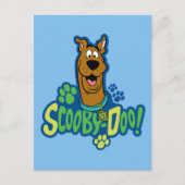 Scooby-Doo Paw Print Character Abzeichen Postkarte (Vorderseite)