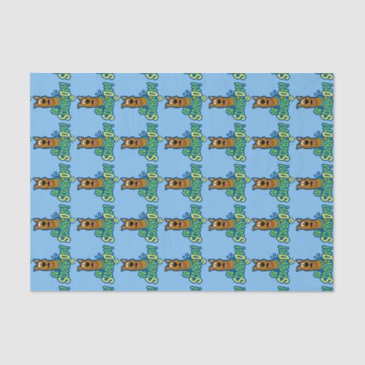 Scooby-Doo Paw Print Character Abzeichen Seidenpapier (Vorderseite)