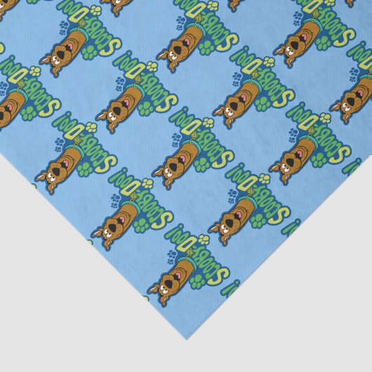 Scooby-Doo Paw Print Character Abzeichen Seidenpapier (Ausschnitt)
