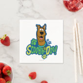 Scooby-Doo Paw Print Character Abzeichen Serviette (Beispiel)