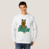 Scooby-Doo Paw Print Character Abzeichen T-Shirt (Vorne ganz)