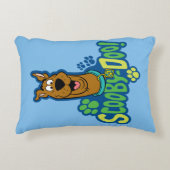 Scooby-Doo Paw Print Character Abzeichen Zierkissen (Vorderseite)