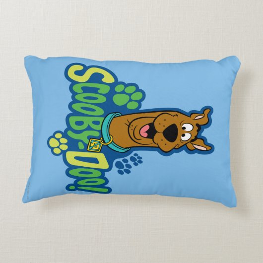 Scooby-Doo Paw Print Character Abzeichen Zierkissen (Rückseite)