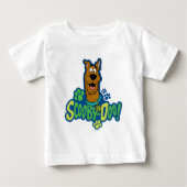Scooby-Doo Paw Print Character Badge Baby T-shirt (Vorderseite)