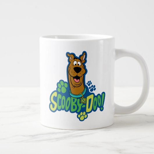 Scooby-Doo Paw Print Character Badge Jumbo-Tasse (Rechts)